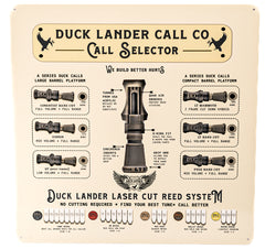 Duck Lander Metal Sign
